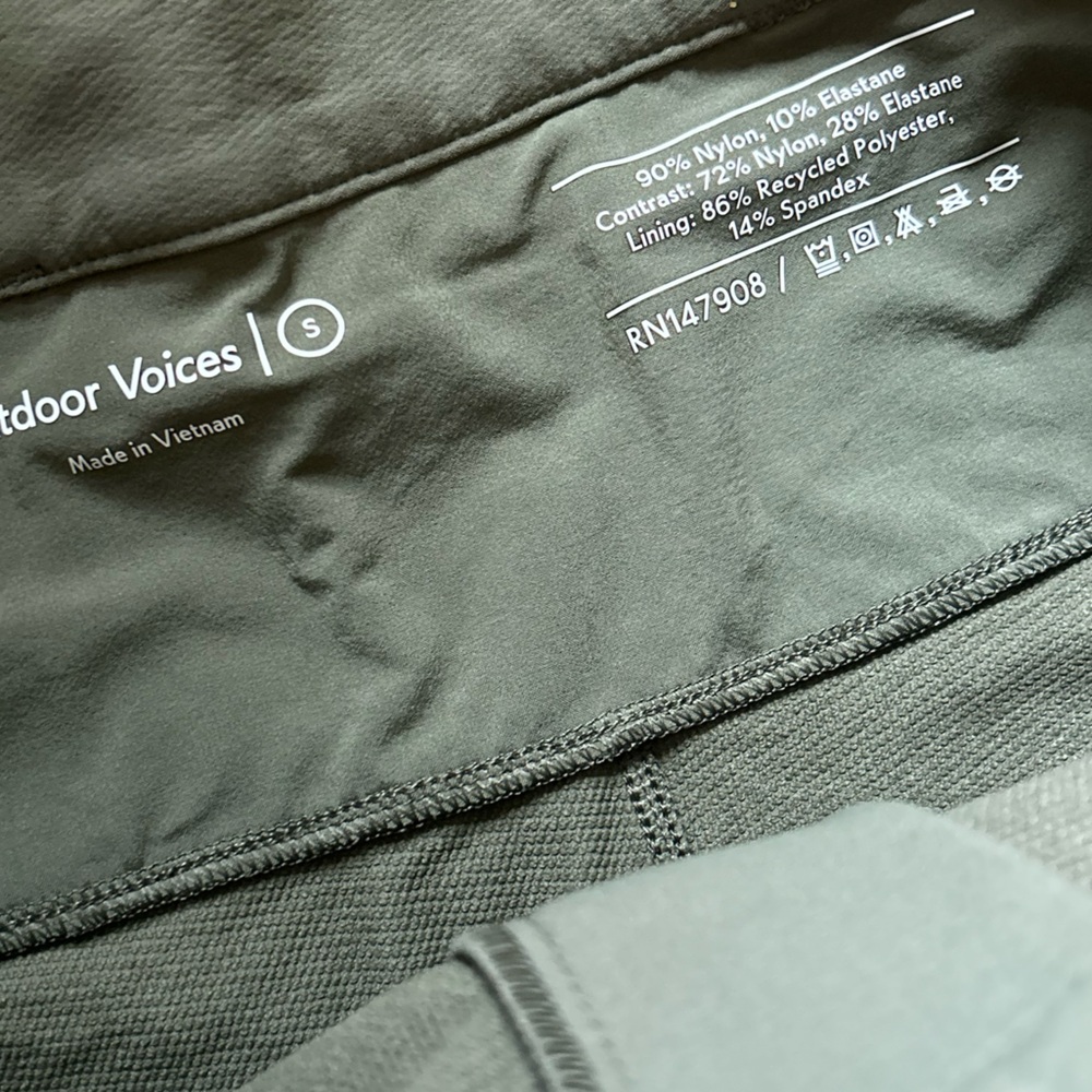 NWT outdoor voices‎ zip-off rectrek pants green size small women’s - Picture 8 of 10